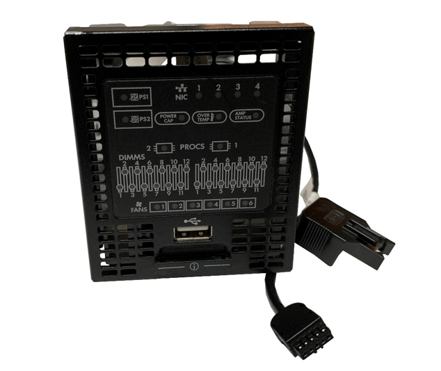 system insight display module for hpe proliant servers.></p><p>
	When it comes to HPE Server hard drives, drives that do not
display any LED icons aren’t necessarily an indicator that they are doomed to
fail. The green spinning ring is referred to as the “activity ring” and the
green LED icon usually rotates to indicate that there is drive activity. If the
green rotating circle is not rotating, then the server can be considered in an
idle state. Make sure you check the server management logs to ensure that no
drive has failed in case you see that many drives have LED icons that are not
illuminated.</p><p style=